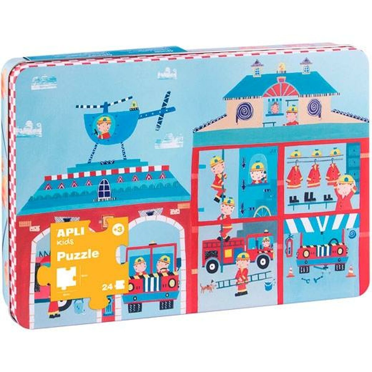Image secondaire de Puzzle Apli 48 x 32 cm Sapeur-pompier 24 Pièces (8 Unités)
