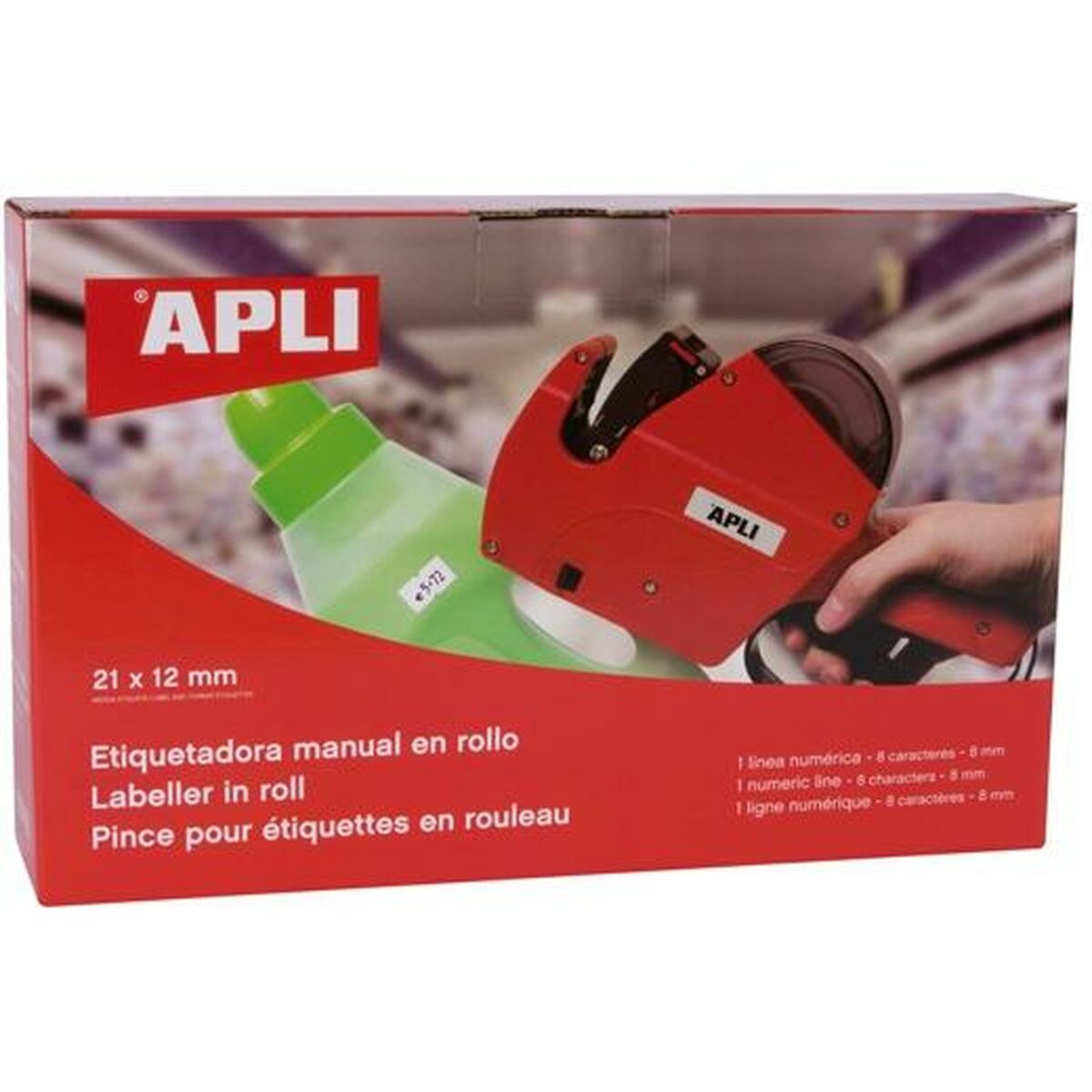 Afbeeldingen van Manual Labelling Machine Apli 21 x 12 mm (12 Units)