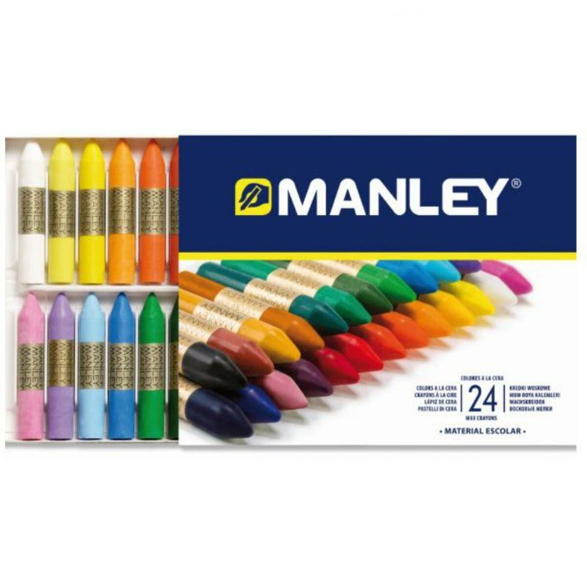 Image secondaire de Crayons gras de couleur Manley Multicouleur (50 Unités)
