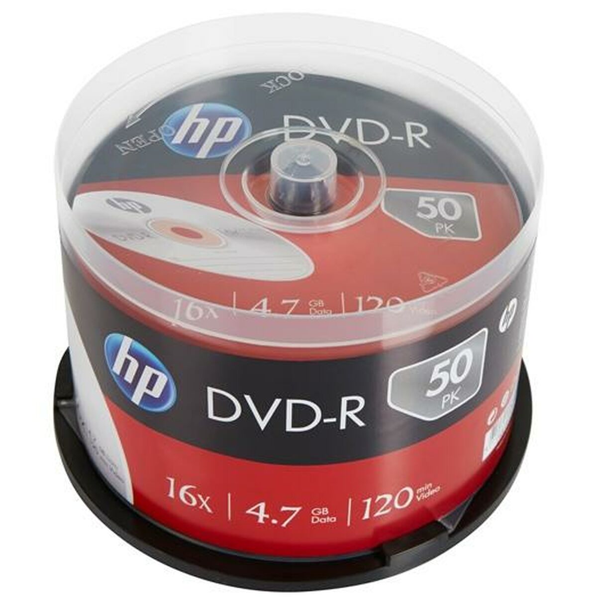 Afbeeldingen van DVD-R HP 4,7 GB 16x 50 Pieces (4 Units)
