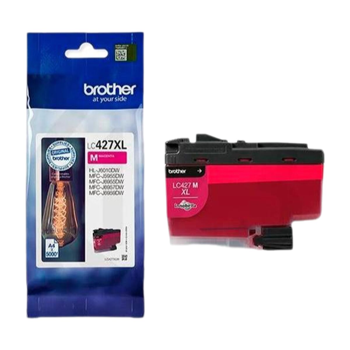 Afbeeldingen van Original Ink Cartridge Brother HL-J6010DW, MFCJ5955DW, MFCJ6955DW, MFCJ6957DW, MFCJ6959DW Magenta (5 Units)