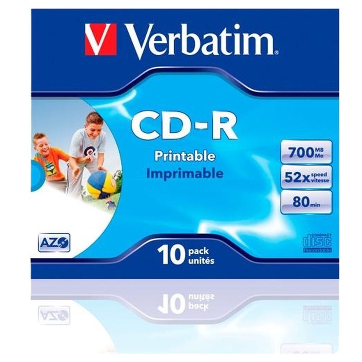 Picture of CD-R Verbatim CD-R AZO 700 MB 52x 10 Pieces (10 Units)
