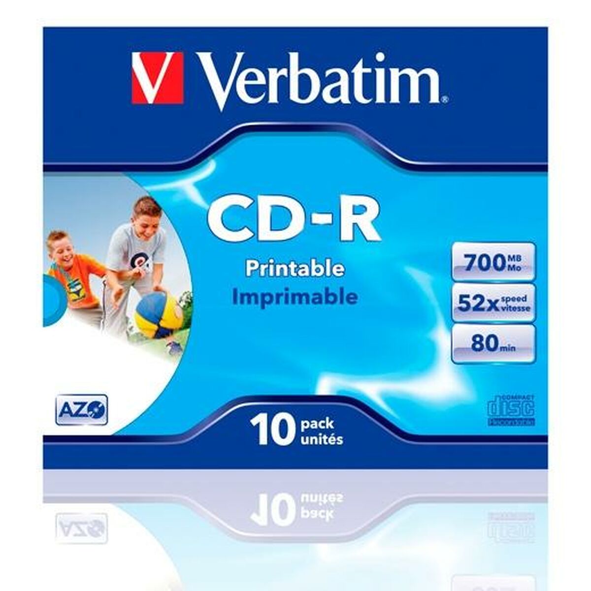 Picture of CD-R Verbatim CD-R AZO 700 MB 52x 10 Pieces (10 Units)