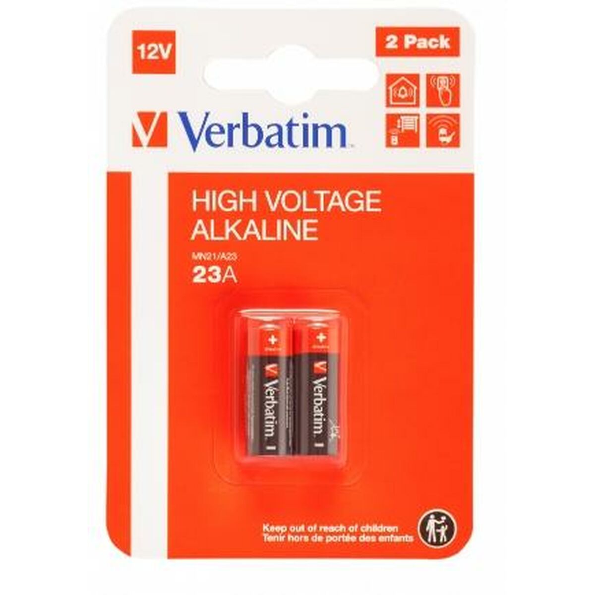 Picture of Batteries Verbatim 12 V LR23A (2 Pieces) (10 Units)