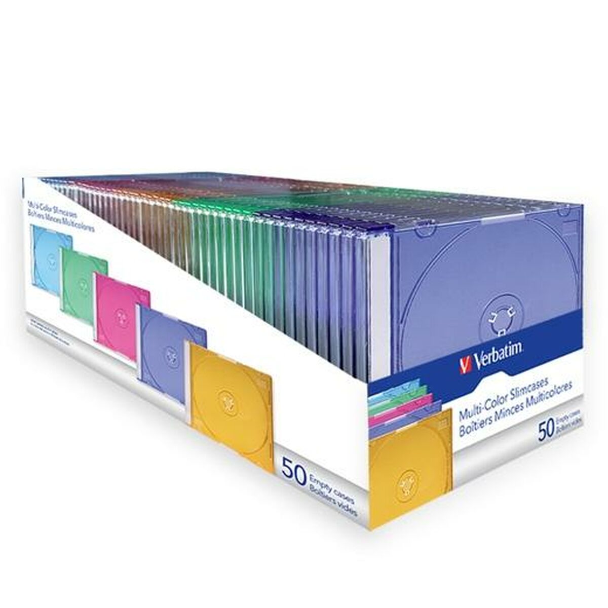 Afbeeldingen van Protective Case Verbatim DVD 50 Pieces (3 Units)