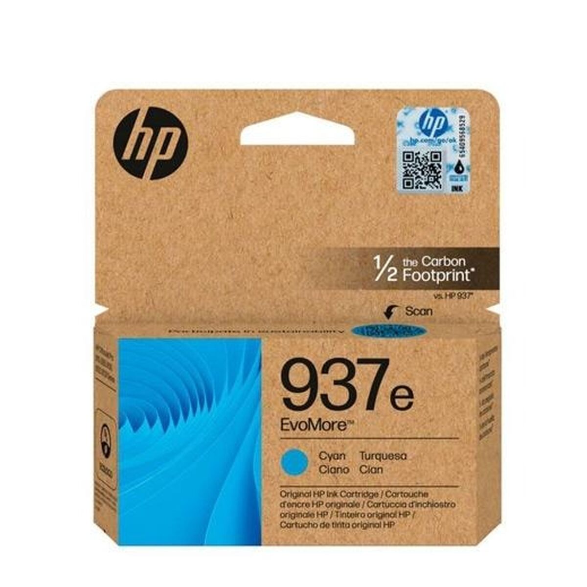 Afbeeldingen van Original Ink Cartridge HP Nº937E Cyan (50 Units)