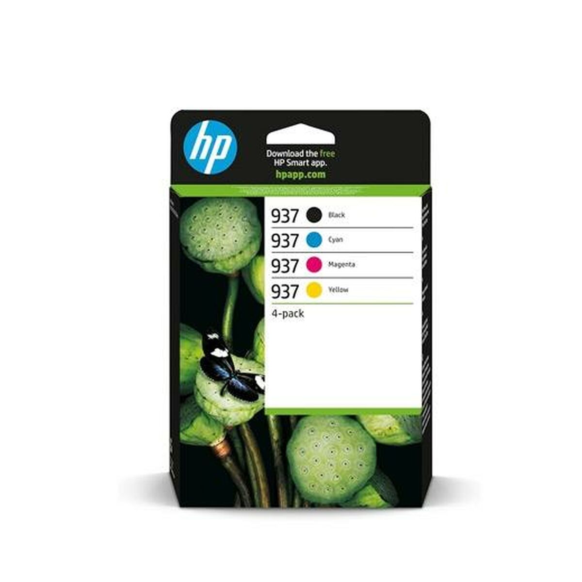 Imagen de Original Ink Cartridge HP Yellow Blue Black Magenta (12 Units)