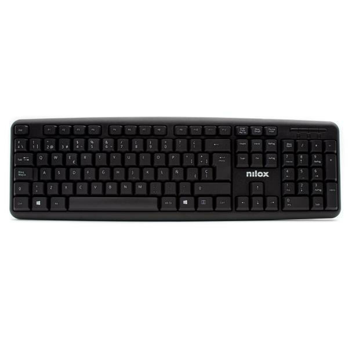 Picture of Keyboard Nilox Black Spanish Qwerty (20 Units)
