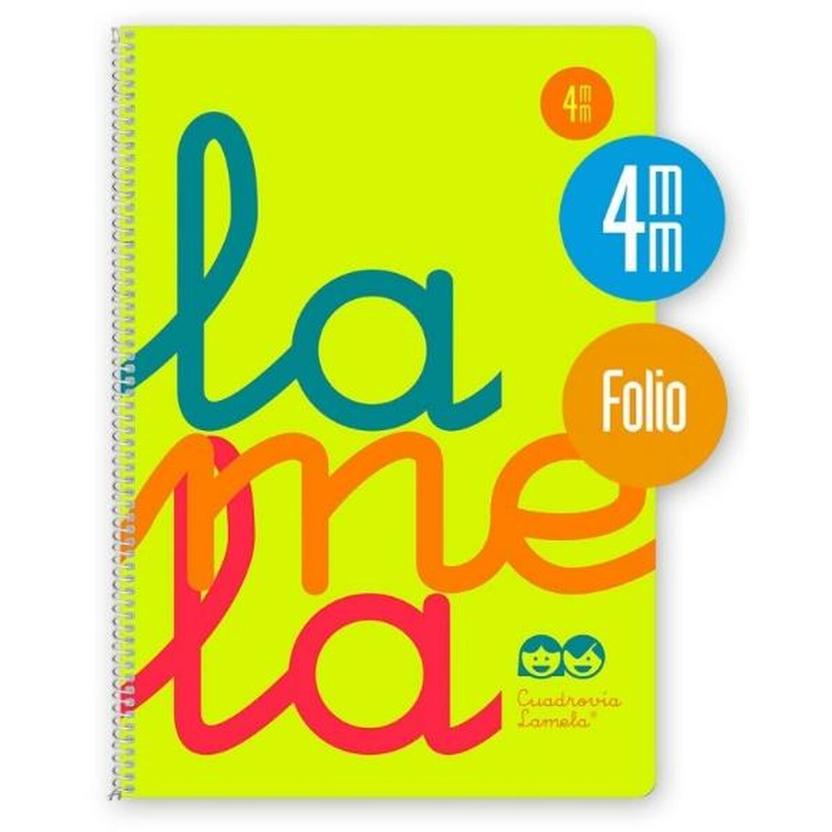 Image secondaire de Cahier à Spirale Lamela Jaune Din A4 80 Volets (5 Unités)