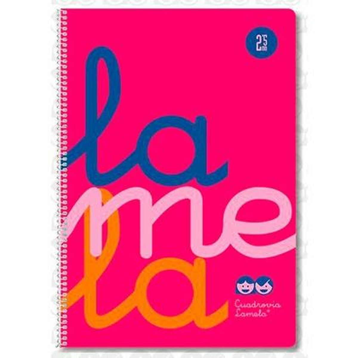 Image secondaire de Cahier à Spirale Lamela Rose Din A4 80 Volets (5 Unités)