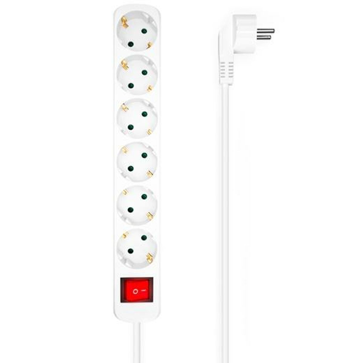Picture of Power Socket - 6 Sockets with Switch Aisens White (1,4 m) (25 Units)