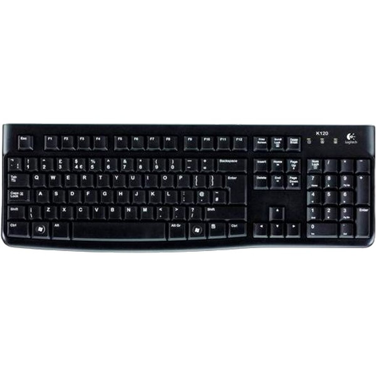 Afbeeldingen van Keyboard Logitech K120 Black Spanish Qwerty (10 Units)