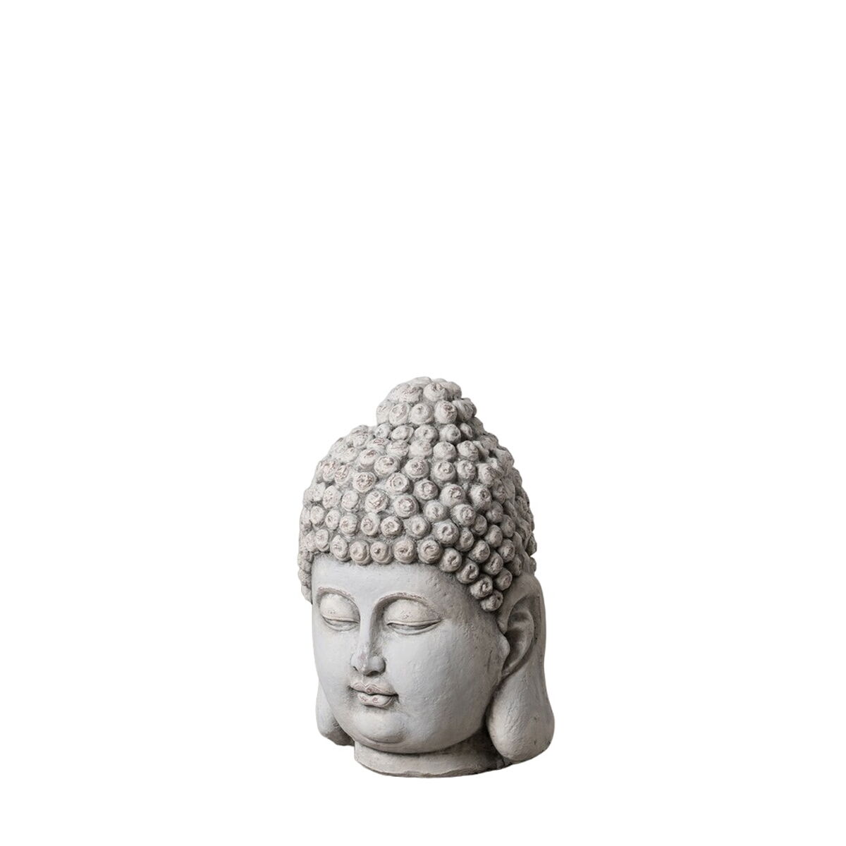 Sculpture Buda Gris Ethnique 26,5 x 26,5 x 41 cm