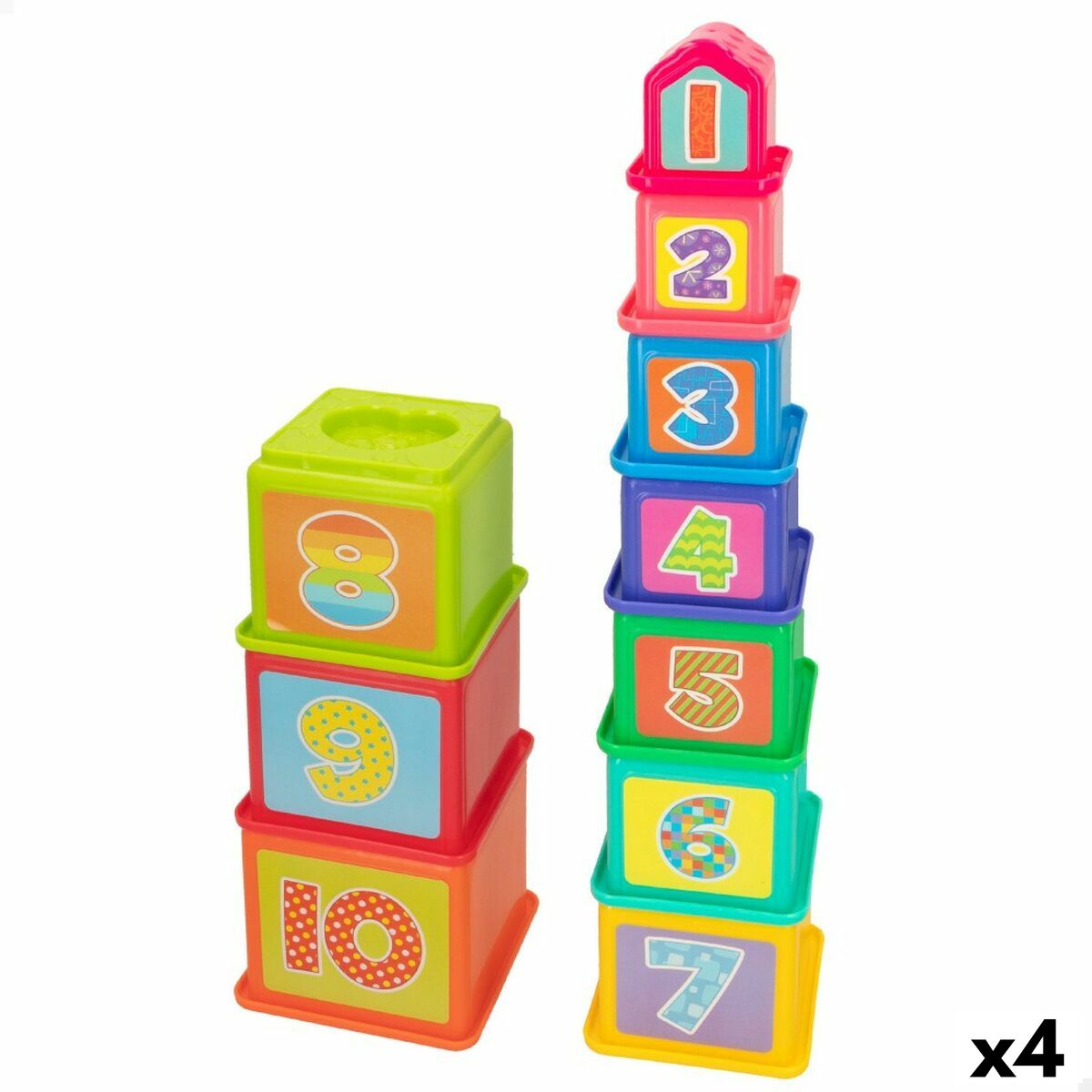 Blocs Empilables PlayGo 10,2 x 50,8 x 10,2 cm 4 Unités