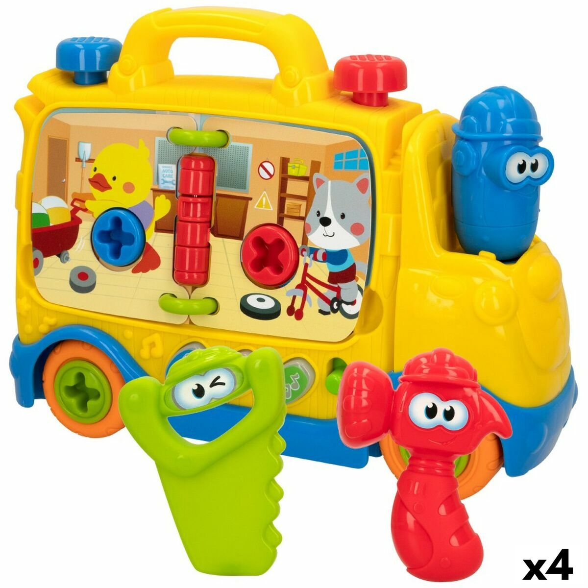 Truck with Light and Sound Winfun 26 x 19 x 8,5 cm (4 Units)