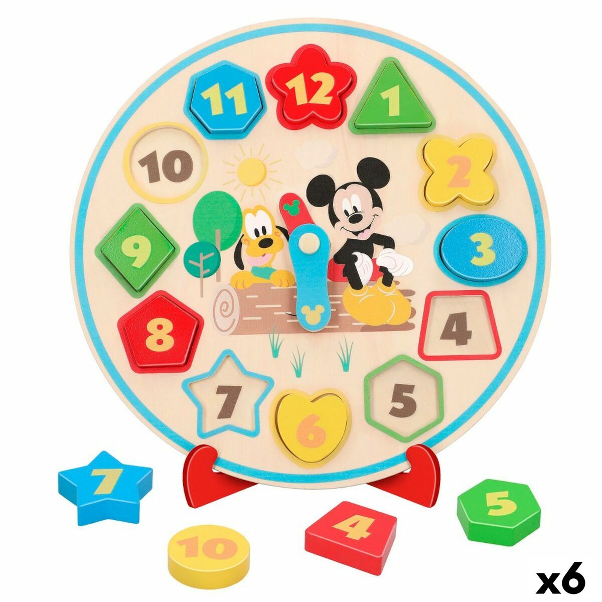 Lærerigt Spil Disney Ur (6 enheder)