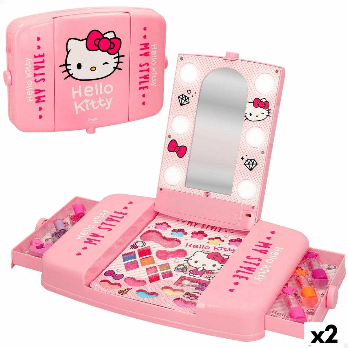 Kit de maquillage pour enfant Hello Kitty 28 pcs (2 Unités)