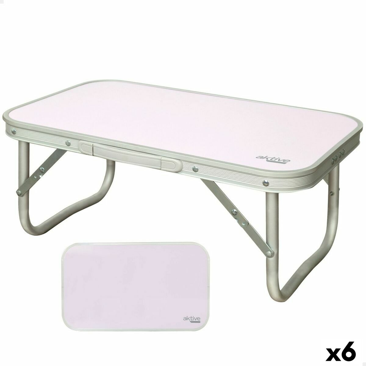 Πτυσσομενο τραπεζακι Aktive Χρώμα Malva 56 x 24 x 34 cm (x6)