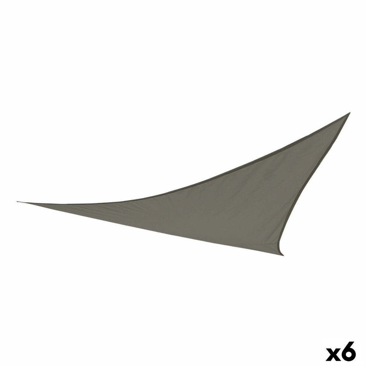 Auvent Aktive Triangulaire 360 x 0,5 x 360 cm Gris Polyester (6 Unités)