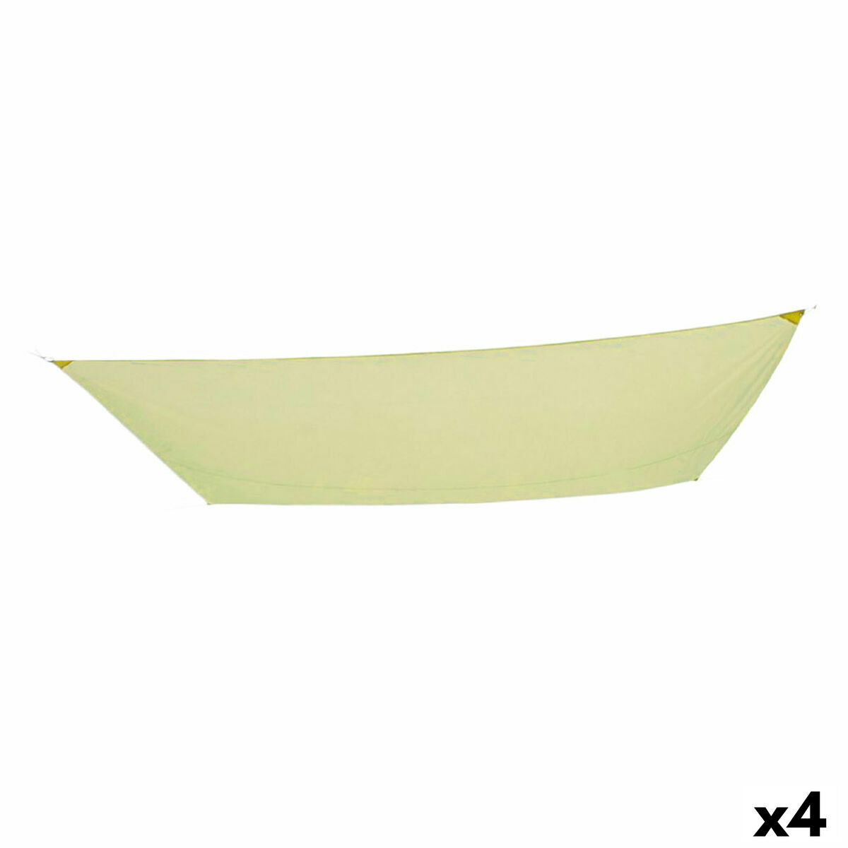 Auvent Aktive Triangulaire 300 x 0,5 x 400 cm Polyester Crème (4 Unités)