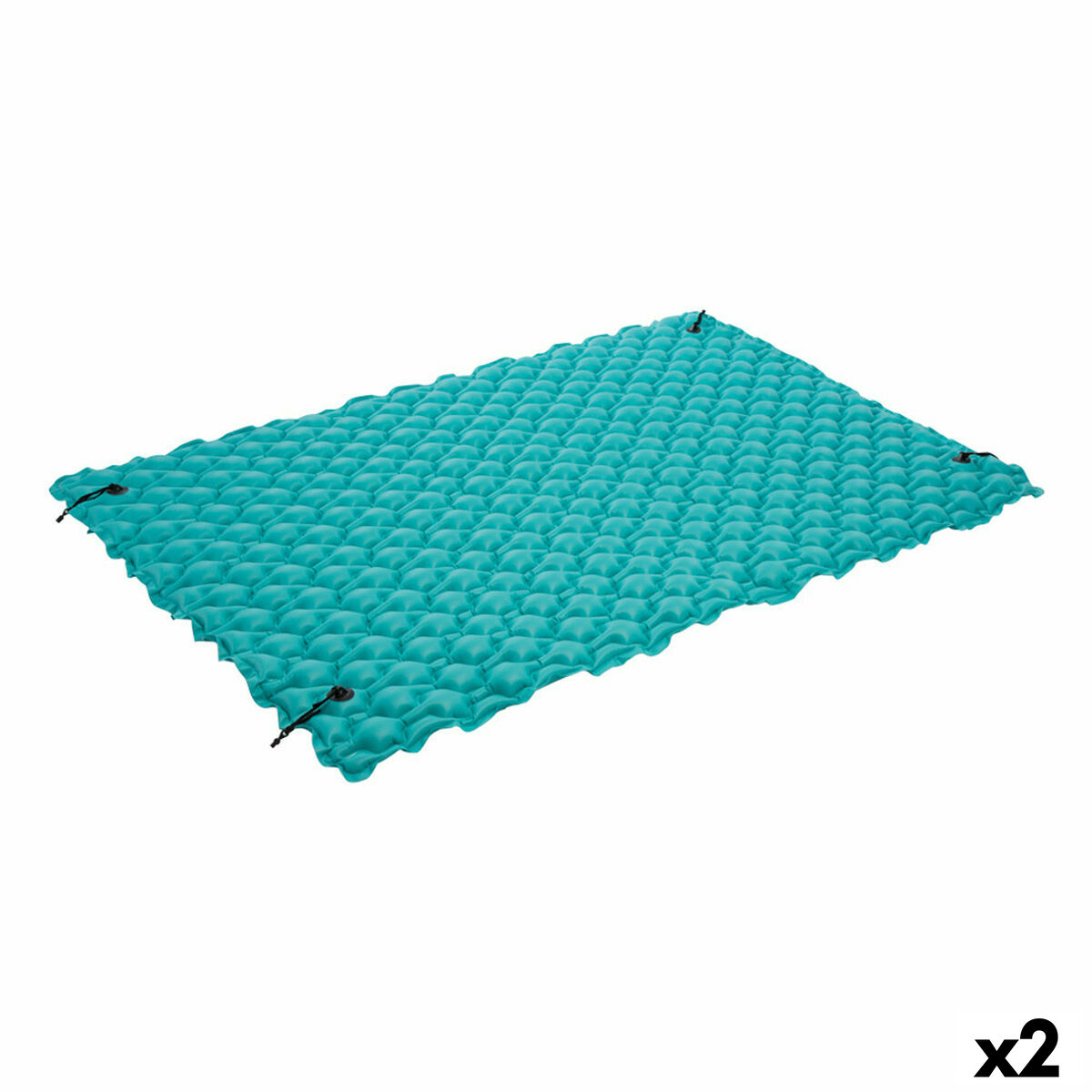 Matelas Gonflable Intex 290 x 213 cm Couverture Turquoise (2 Unités)