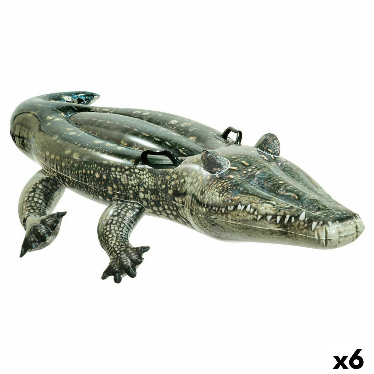 Oppustelig Figur til Pool Intex Krokodrille 86 x 20 x 170 cm (6 enheder)