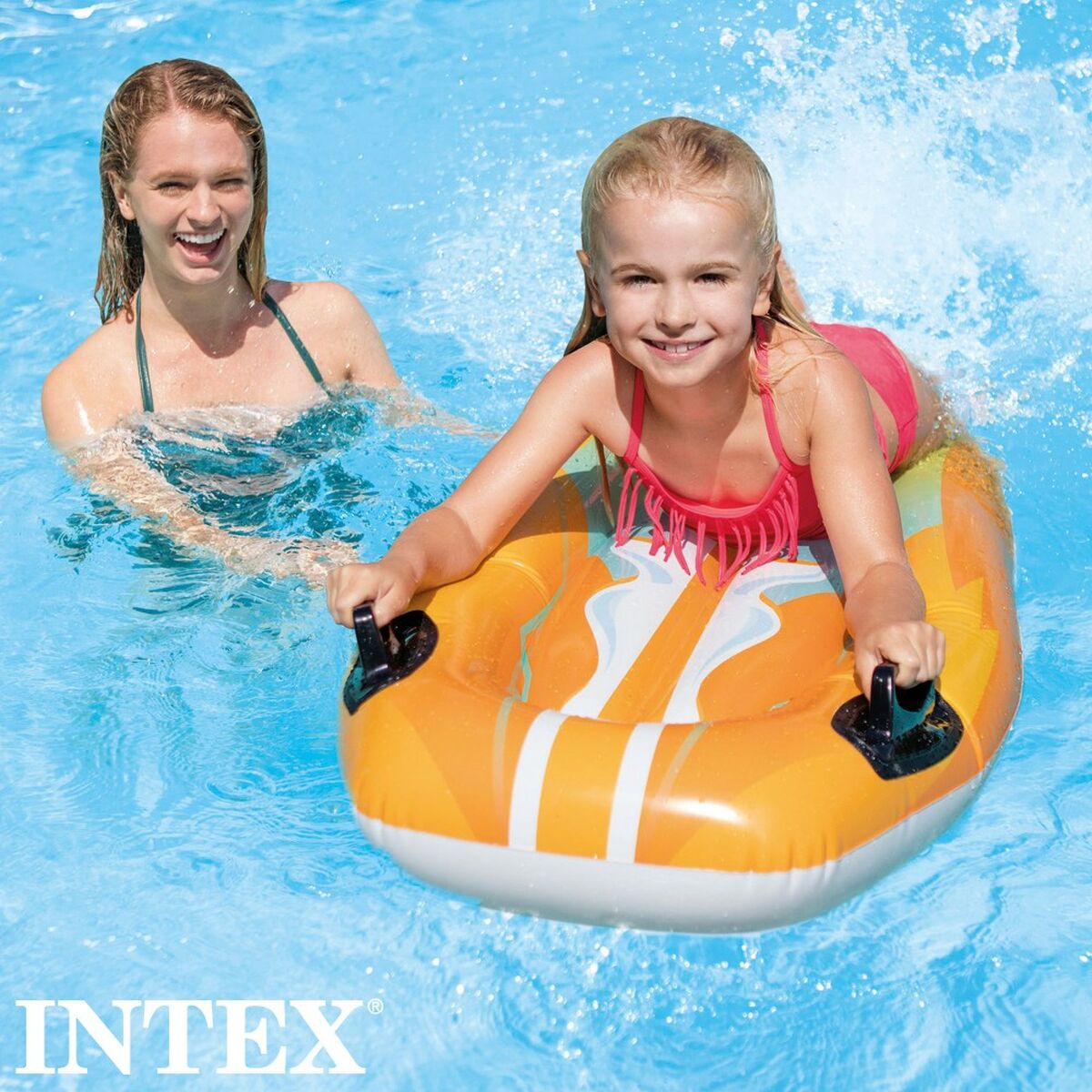 Inflatable pool figure Intex Joy Rider 62 x 112 cm Surf Board (12 Units)