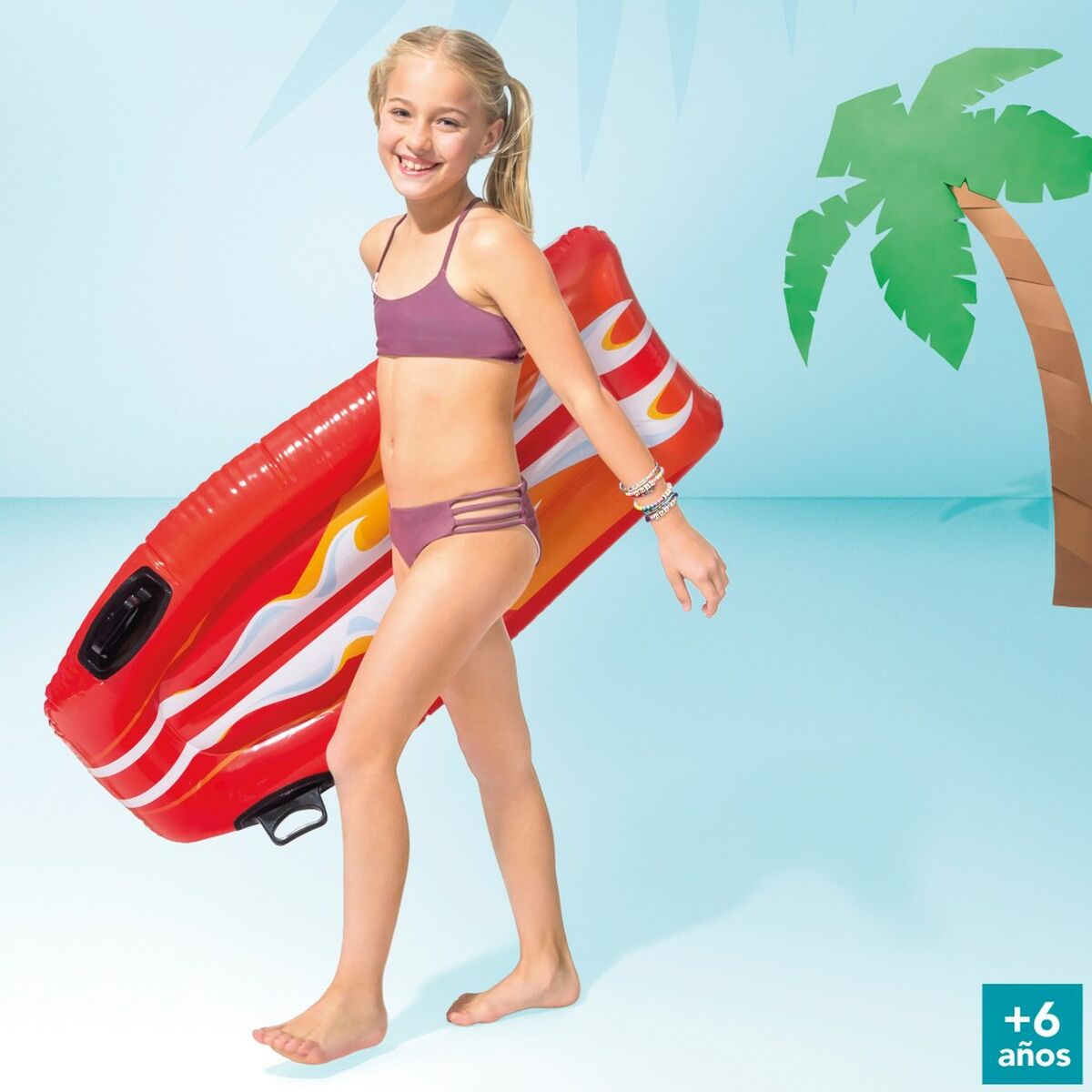 Inflatable pool figure Intex Joy Rider 62 x 112 cm Surf Board (12 Units)