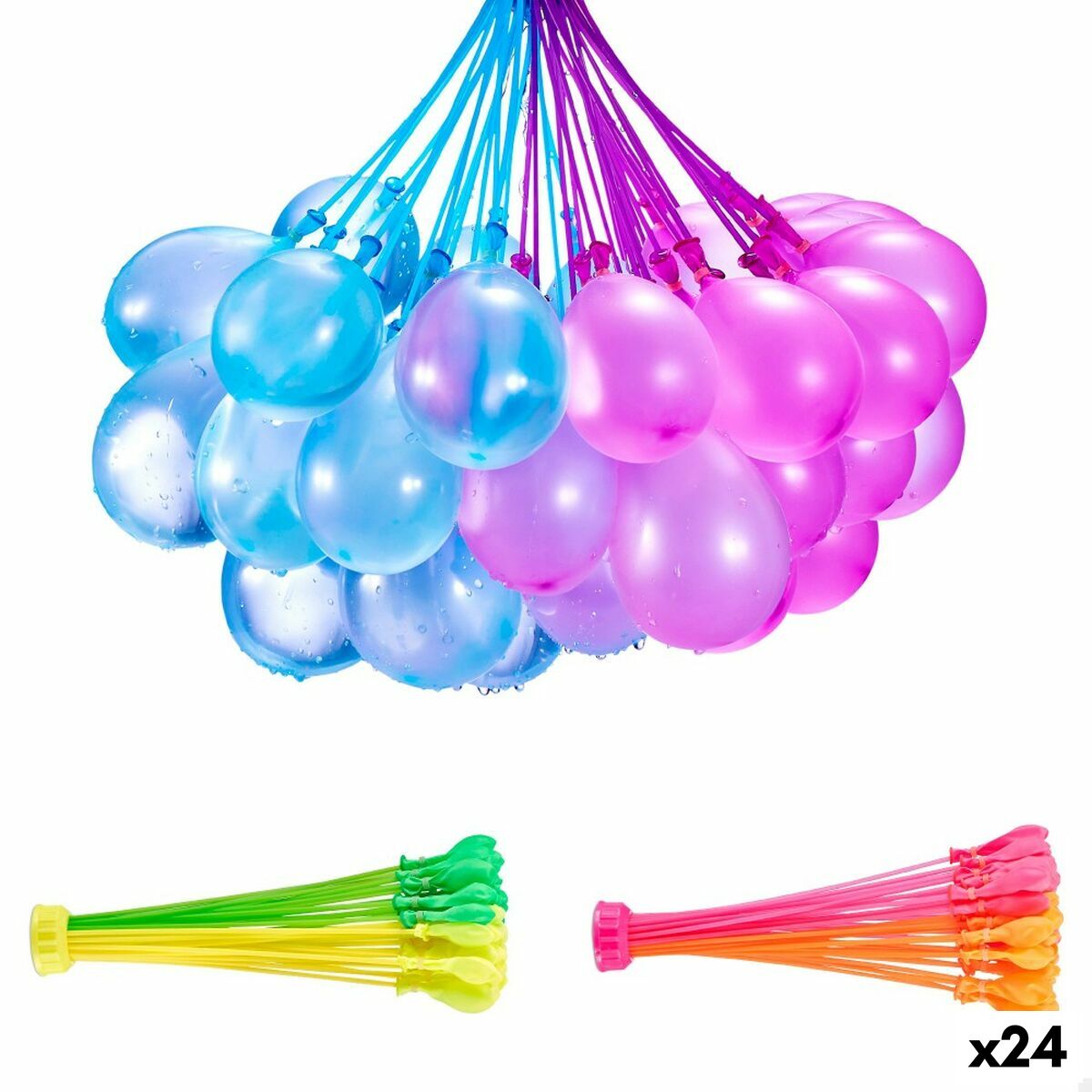 Ballons d'eau avec Gonfleur Zuru Bunch-o-Balloons (24 Unités)