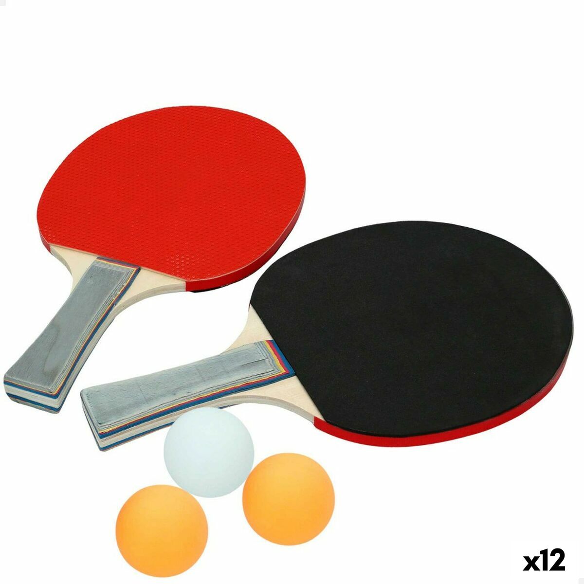 Set Ping Pong Aktive 14,5 x 25 x 0,9 cm (12 Unités)