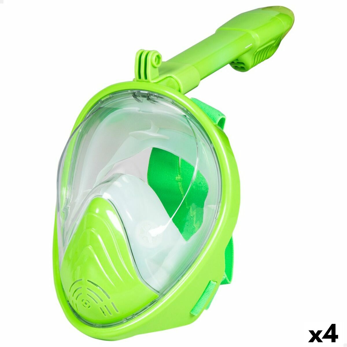 masque de plongée AquaSport Vert XS (4 Unités)