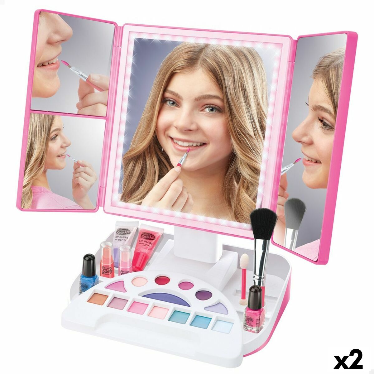Kit de maquillage pour enfant Cra-Z-Art Shimmer 'n Sparkle 34 x 26 x 16 cm 2 Unités