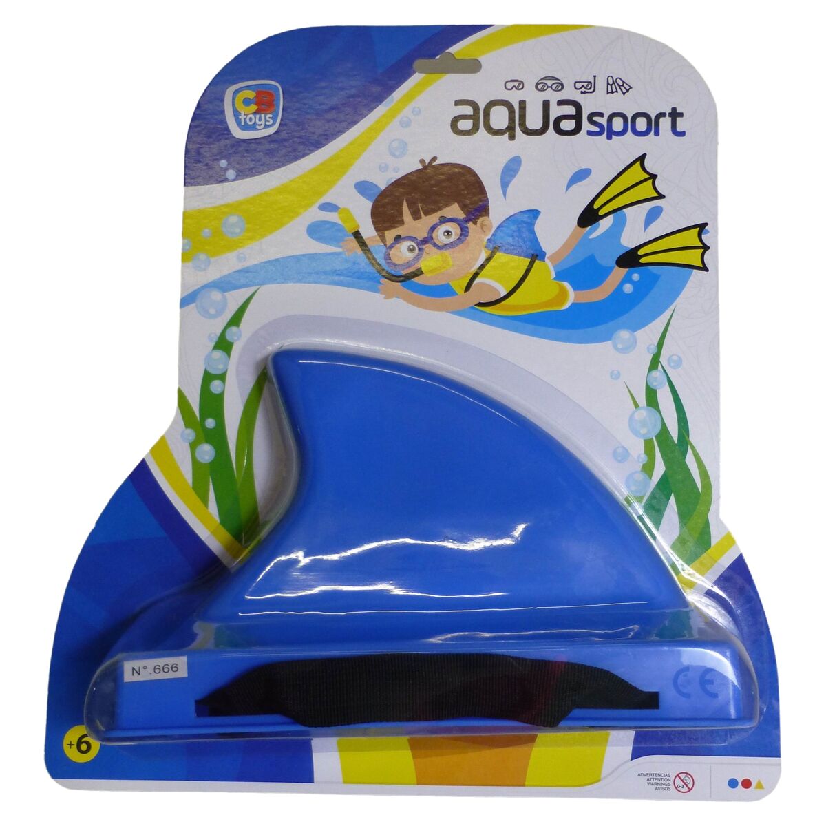 Image secondaire de Jeu d'eau AquaSport Bleu Requin (6 Unités)