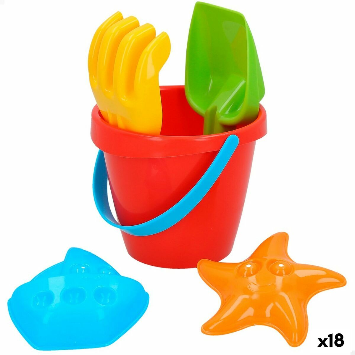 Set de jouets de plage Colorbaby (18 Unités)