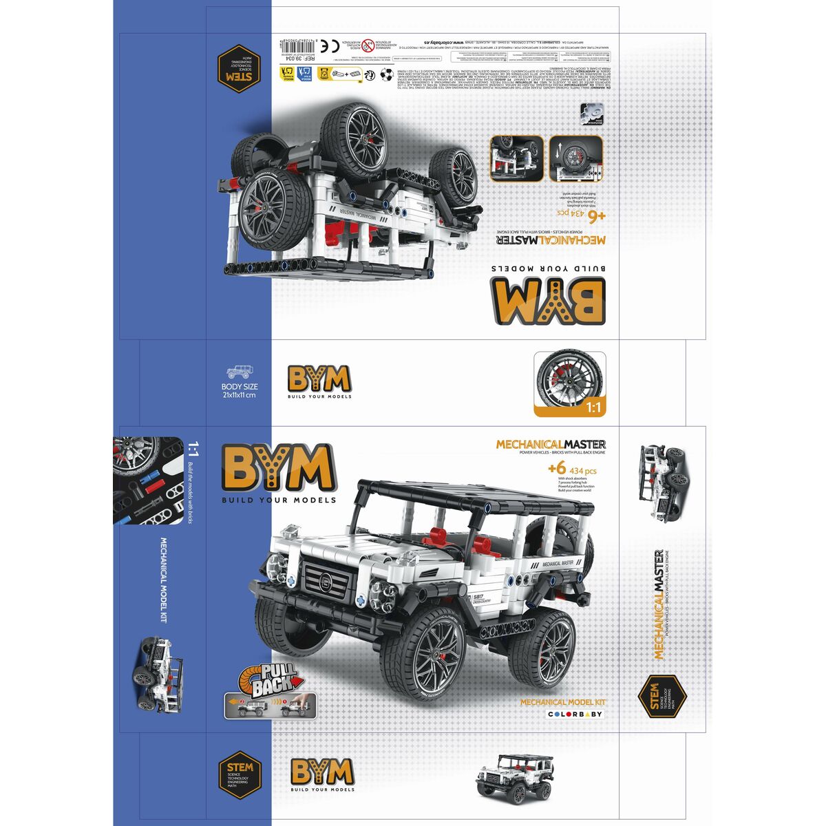 zestaw do budowania Samochód 434 Części