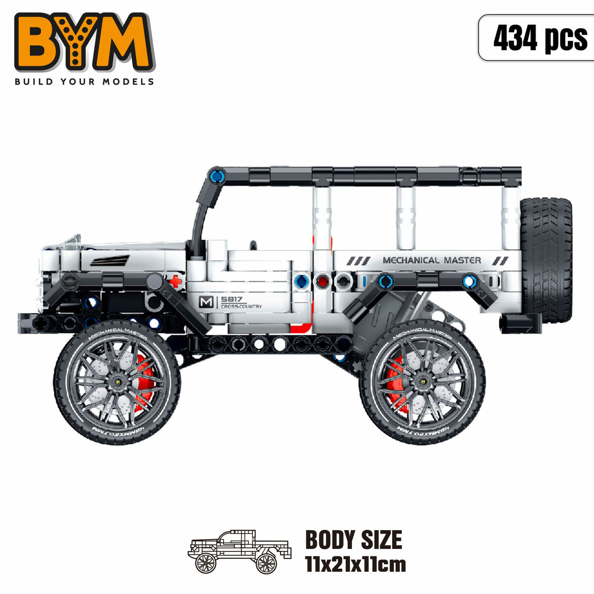 zestaw do budowania Samochód 434 Części