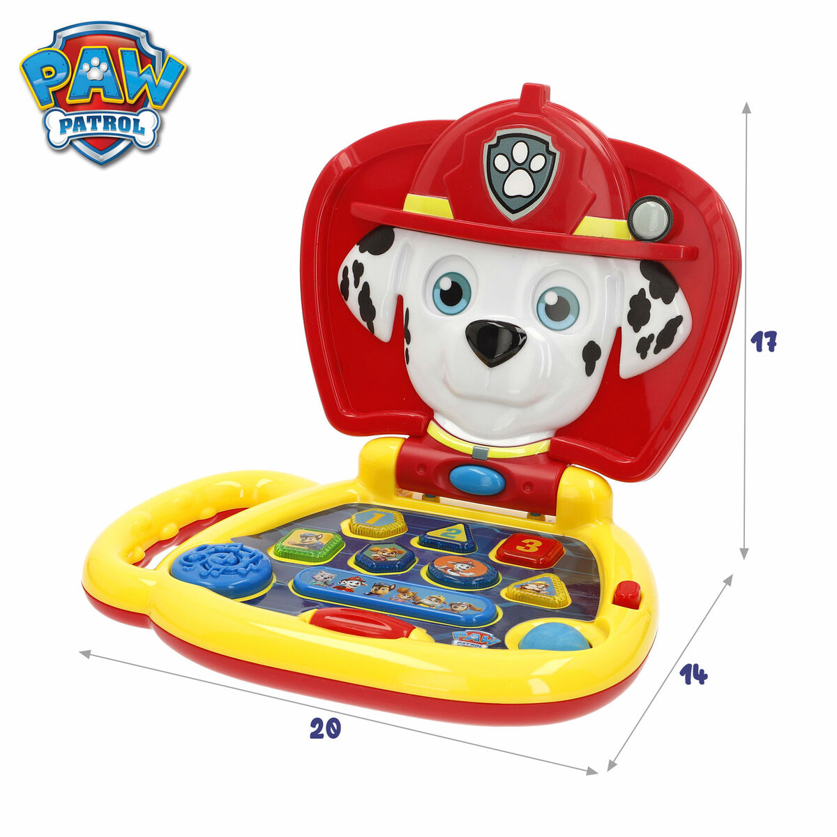 Afbeeldingen van Toy computer The Paw Patrol English 20 x 17 x 14 cm Multicolour (4 Units)