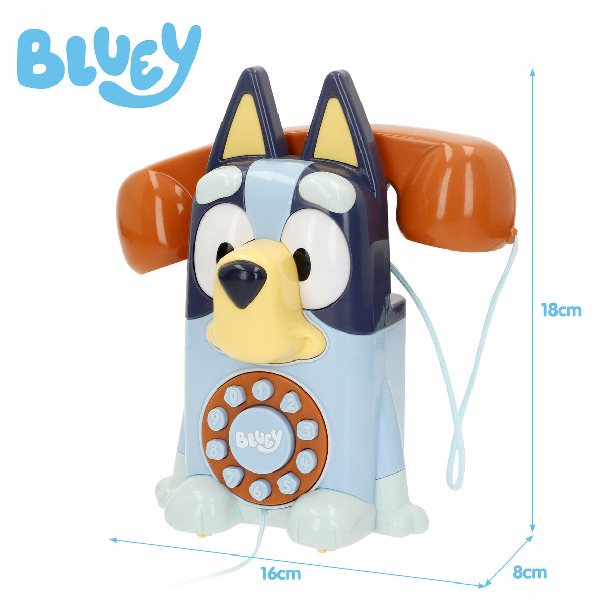 Afbeeldingen van Toy telephone Bluey Plastic 16 x 18 x 8 cm (4 Units)
