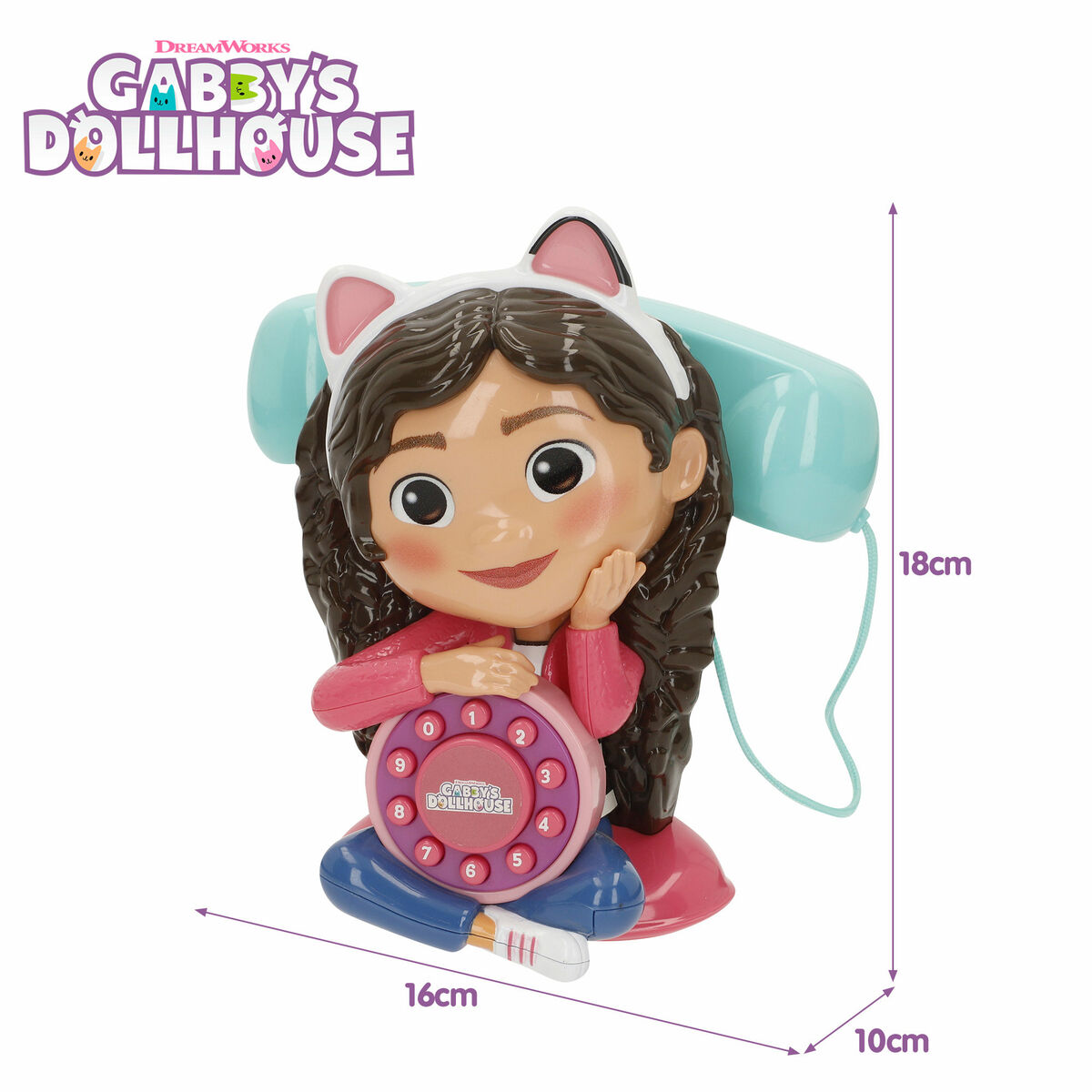 Afbeeldingen van Toy telephone Gabby's Dollhouse 16 x 18 x 10 cm (4 Units)