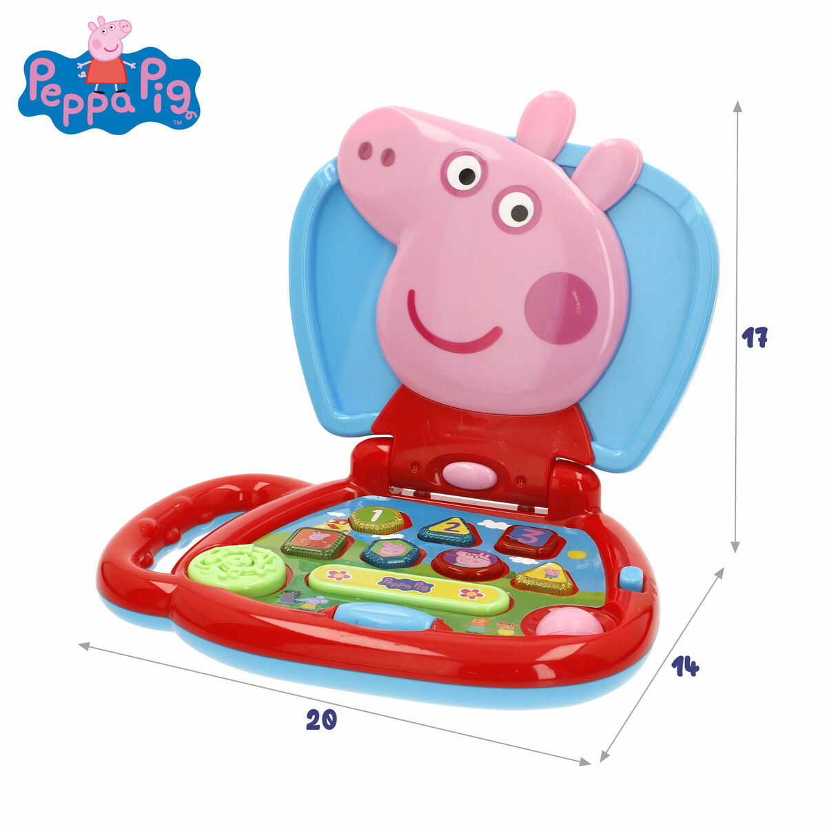 Afbeeldingen van Toy computer Peppa Pig English 20 x 17 x 14 cm Multicolour (4 Units)