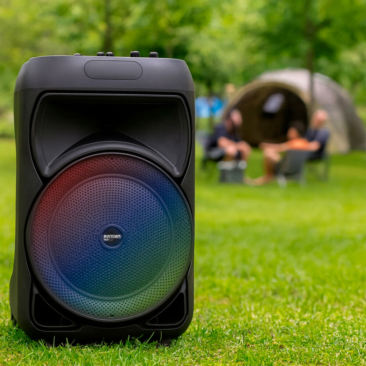 Głośnik z Mikrofonem Karaoke Bontempi Plastikowy 34 x 50 x 29 cm (2 Sztuk)