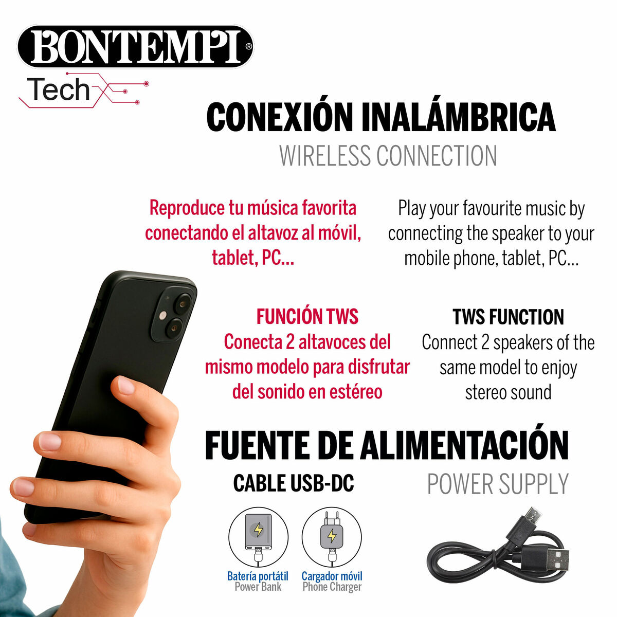 Głośnik z Mikrofonem Karaoke Bontempi Plastikowy 34 x 50 x 29 cm (2 Sztuk)