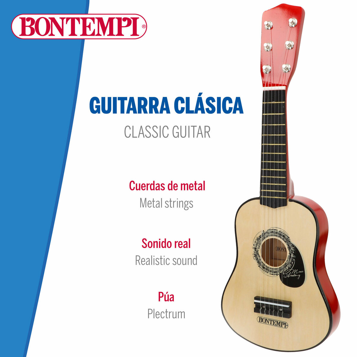 Gitara Dziecięca Bontempi 19 x 55 x 6 cm (2 Sztuk)