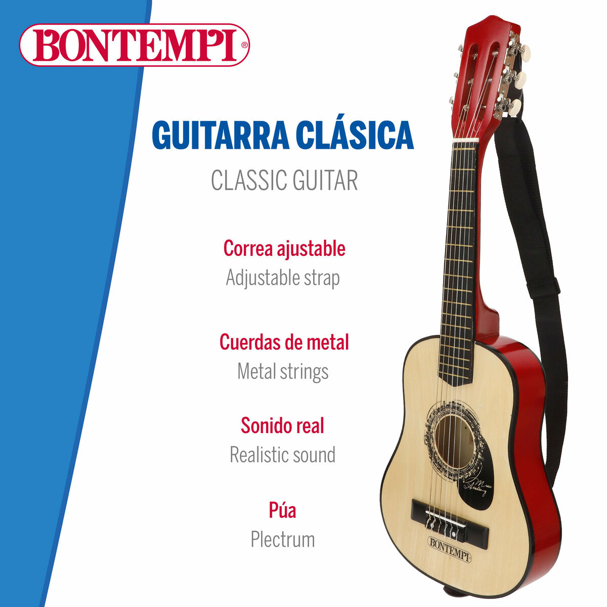 Gitara Dziecięca Bontempi 28 x 75 x 8 cm (2 Sztuk)