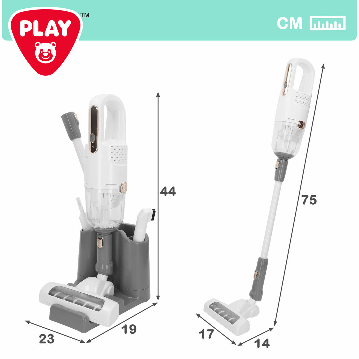 Zabawkowy odkurzacz PlayGo 17 X 75 X 14 CM 7 Części (2 Sztuk)