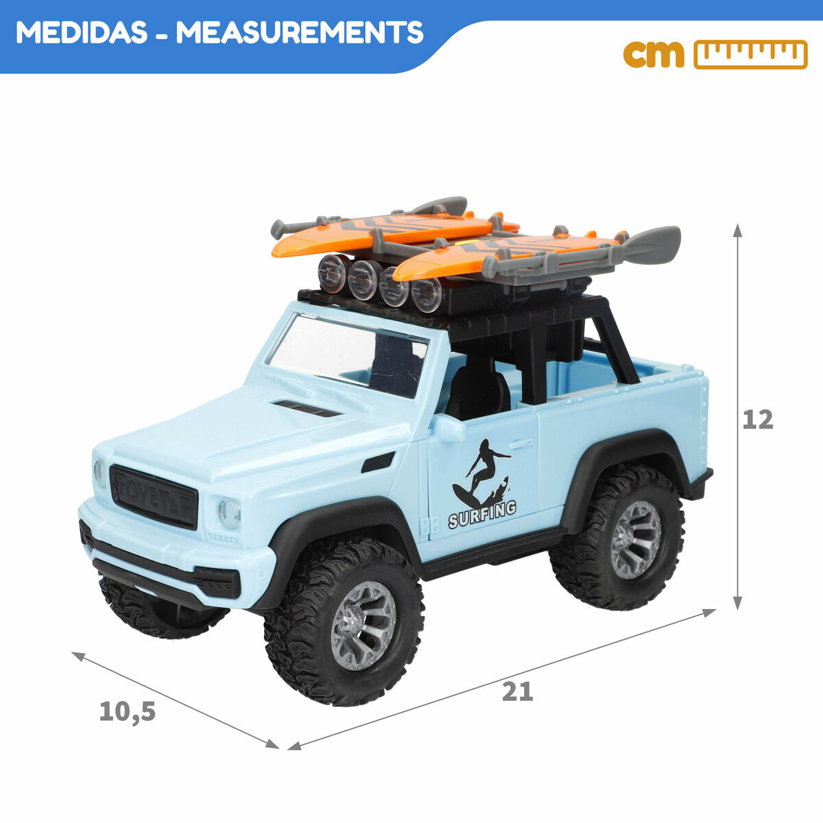 Zabawkowy Samochód z Napędem Speed & Go (6 Sztuk)