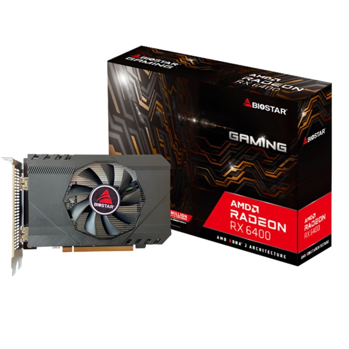 Afbeeldingen van Graphics card Biostar VA6406RA46 4 GB GDDR6 AMD Radeon RX 6400