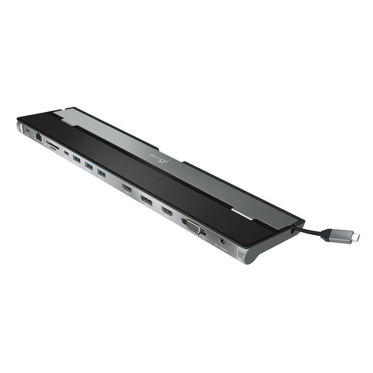 Picture of USB Hub j5create JCD543-N Black Black, Silver 5 W