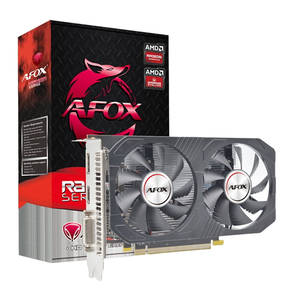 Grafikkort Afox AFRX550-8192D5H4-V6 Radeon RX 550 8 GB GDDR5