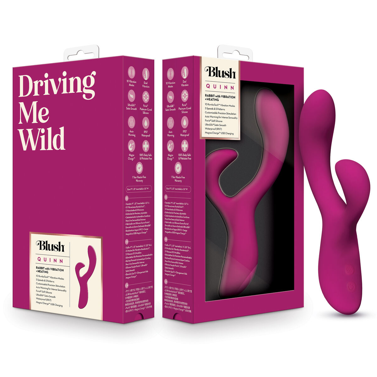 Vibrátor na bod G Blush BURGUNDY Fialový